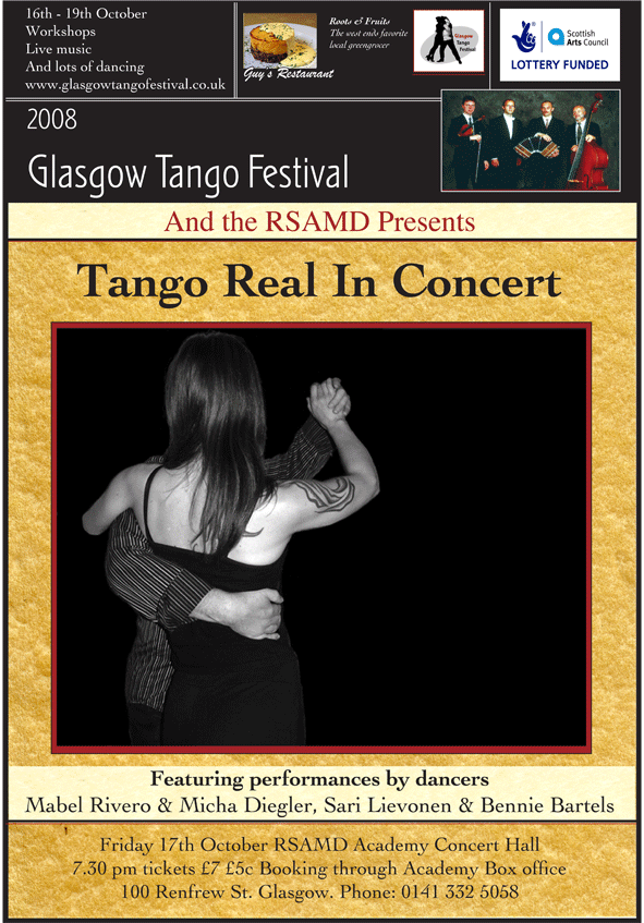 Glasgow Tango Festival Poster 2008